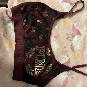 PINK purple sports bra